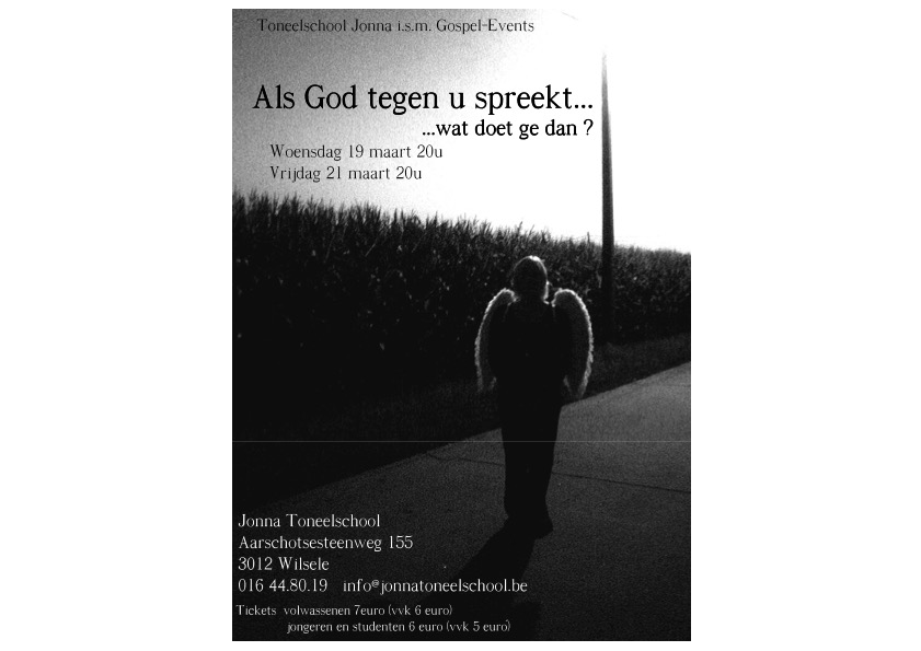 2008 als god tegen u spreekt affiche